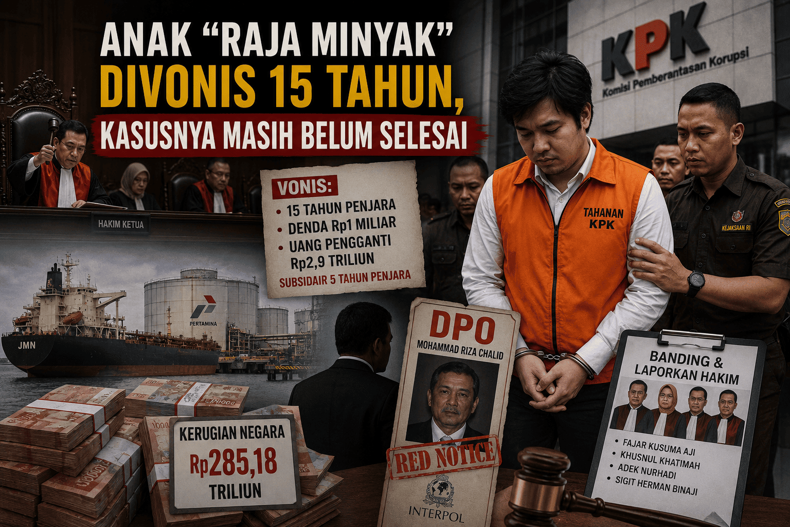 Anak “Raja Minyak” Divonis 15 Tahun, Kasusnya Masih Belum Selesai